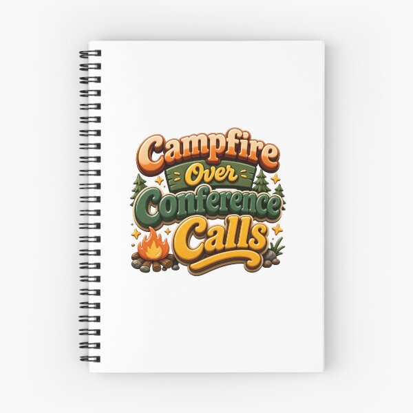Item preview, Campfire Over Conference Calls - Camping Work Humor designed and sold by GoverArt.