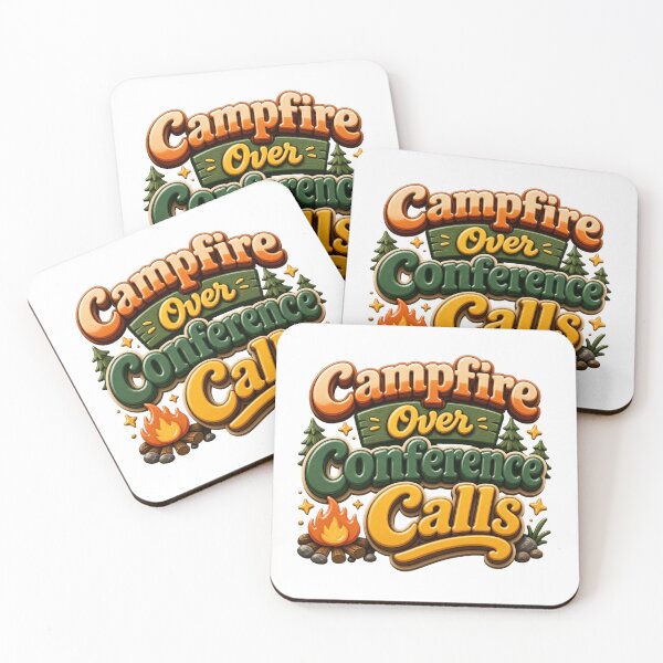 Item preview, Campfire Over Conference Calls - Camping Work Humor designed and sold by GoverArt.