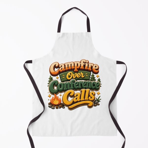 Item preview, Campfire Over Conference Calls - Camping Work Humor designed and sold by GoverArt.