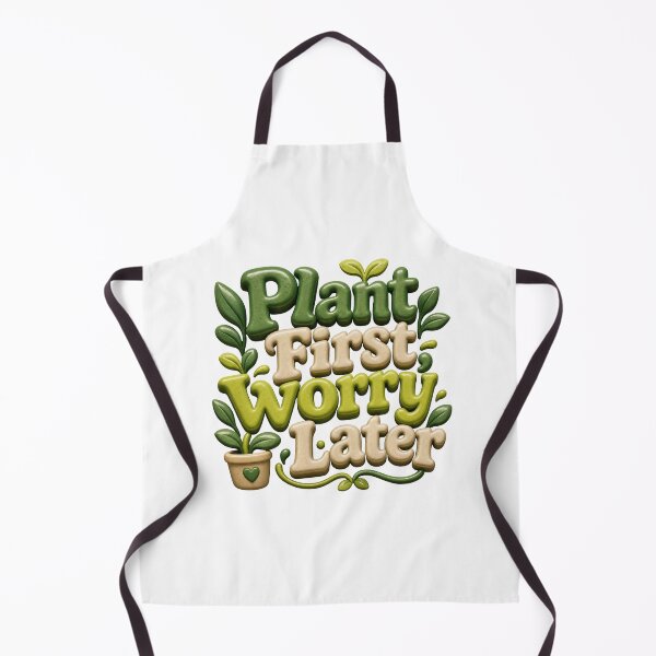 Item preview, Plant First Worry Later - Gardening Lover Quote designed and sold by GoverArt.