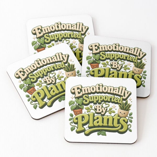 Item preview, Emotionally Supported by Plants - Plant Parent Quote designed and sold by GoverArt.