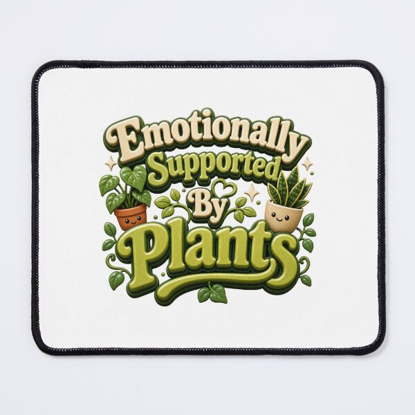 Item preview, Emotionally Supported by Plants - Plant Parent Quote designed and sold by GoverArt.