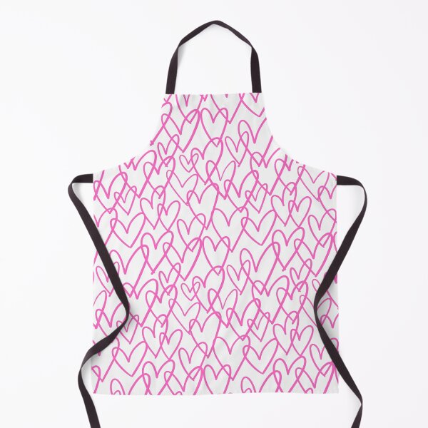 Item preview, Pink Hand Drawn Hearts Cute Line Art Pattern designed and sold by Zaya_art.
