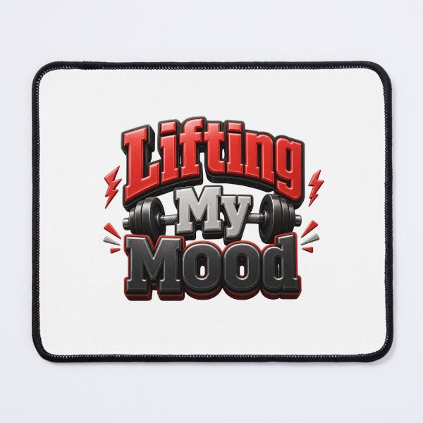 Item preview, Lifting My Mood - Gym and Fitness Quote designed and sold by GoverArt.