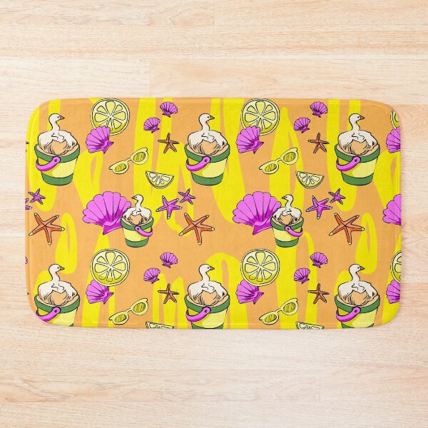 Item preview, Whimsical Summer Duck Beach Bucket Seamless Pattern designed and sold by zanaxxer.