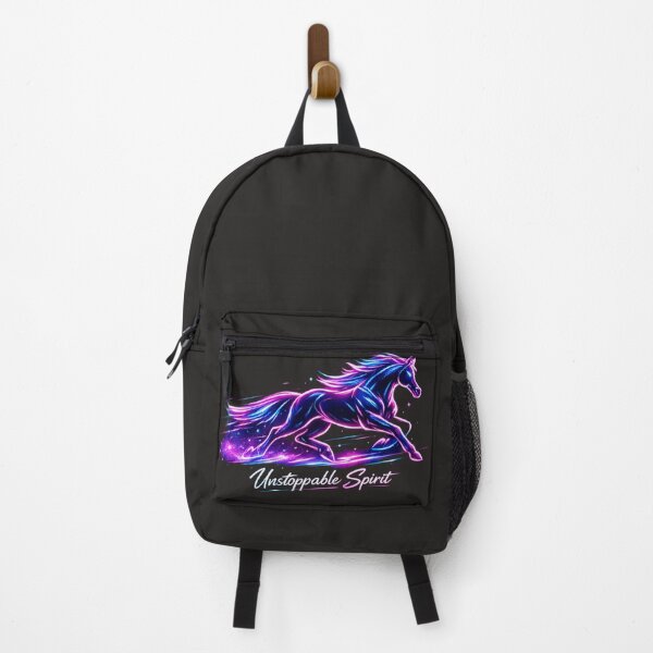 Item preview, Unstoppable Spirit – Electric Neon Horse Artwork designed and sold by EdgeSphere.
