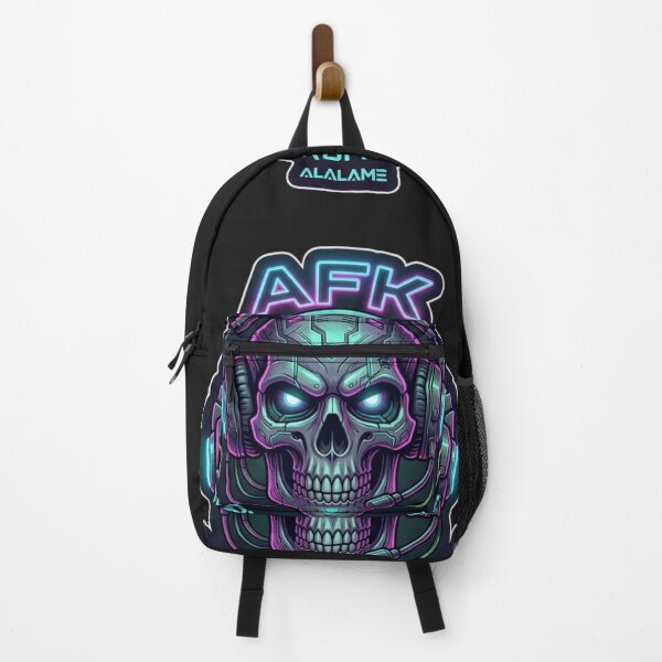 Item preview, AFK Away From Reality - Funny Cyberpunk Gamer Skull Sticker designed and sold by alalame.