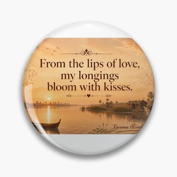 Item preview, From the Lips of Love | Original Arabic Poetry by Kareema Alsaady designed and sold by LumivaraGallery.