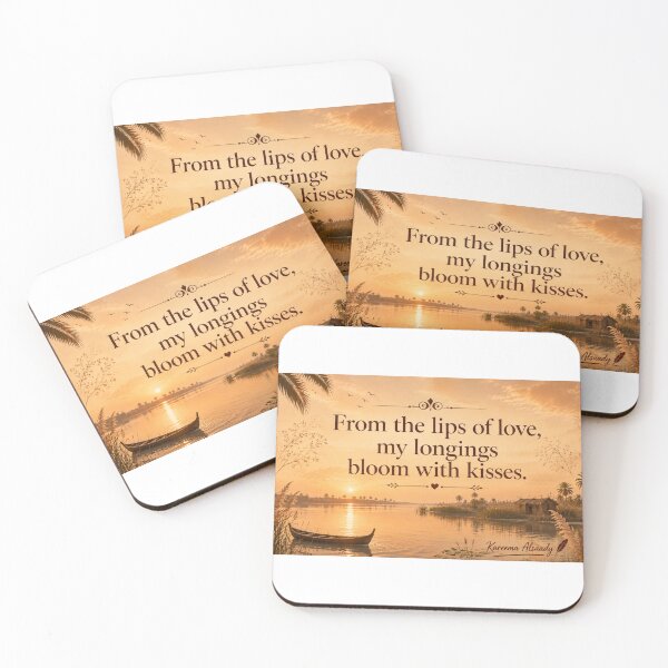 Item preview, From the Lips of Love | Original Arabic Poetry by Kareema Alsaady designed and sold by LumivaraGallery.