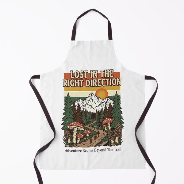 Item preview, Lost in the Right Direction Vintage Hiking Mushroom Forest Retro Design designed and sold by CreativeNest Prints.
