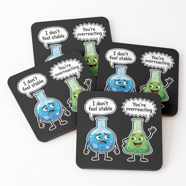 Item preview, Overreacting Chemistry Flask Cartoon Pun designed and sold by TshirtsOnline-.