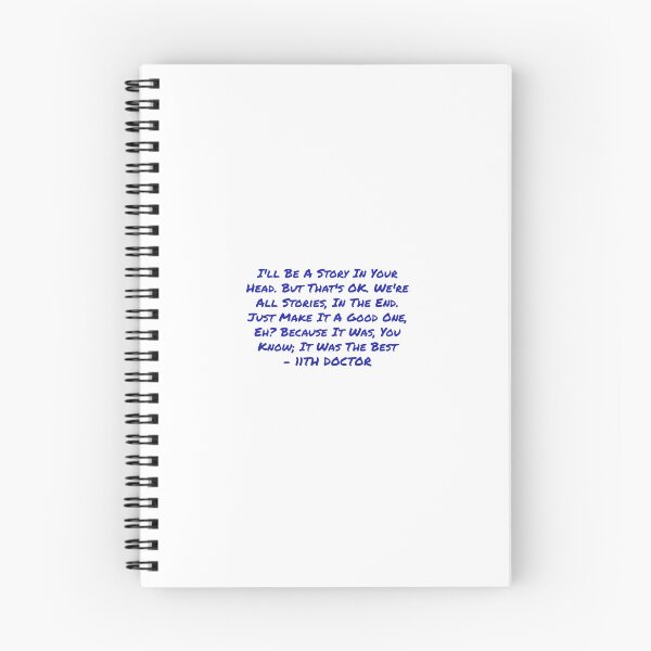 Item preview, I'll be a story in your head- doctor who quote designed and sold by F1pinkculture.