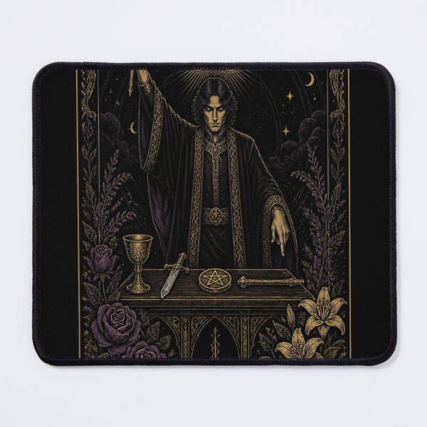 Item preview, The Magician Tarot Card Shirt | Gothic Art Nouveau Major Arcana Tee designed and sold by SunnyDesign82.