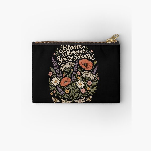 Item preview, Bloom Wherever You're Planted Wildflower Floral Inspirational T-Shirt designed and sold by Arthivo.
