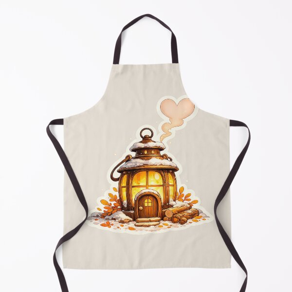 Item preview, Cozy Lantern Cottage | Whimsical Fairy House Cottagecore Autumn Illustration designed and sold by Iras-Art-Corner.