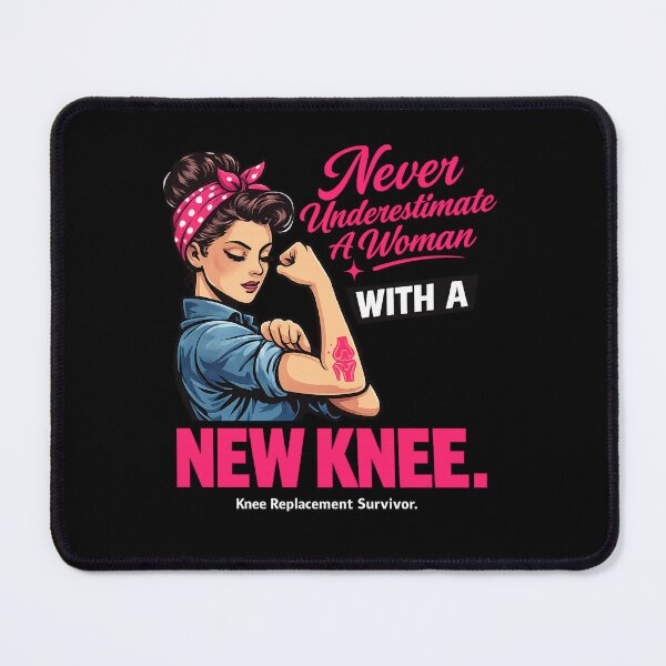 Item preview, Never Underestimate A Woman With A New Knee Knee Replacement Survivor Funny Recovery Graphic T-Shirt designed and sold by Animalfacts002.