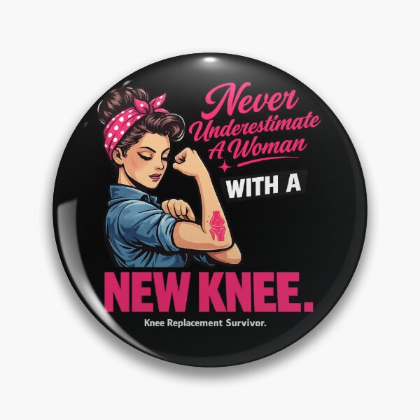Item preview, Never Underestimate A Woman With A New Knee Knee Replacement Survivor Funny Recovery Graphic T-Shirt designed and sold by Animalfacts002.