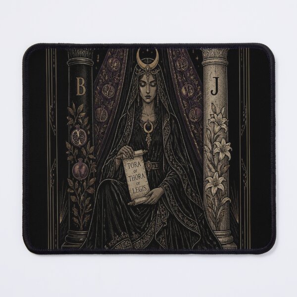 Item preview, The High Priestess Tarot Card Shirt | Gothic Art Nouveau Major Arcana Tee designed and sold by SunnyDesign82.