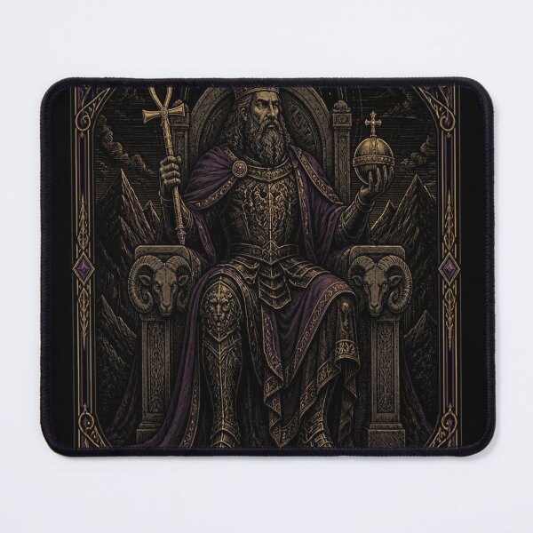 Item preview, The Emperor Tarot Card Shirt | Gothic Art Nouveau Major Arcana Tee designed and sold by SunnyDesign82.