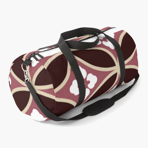 Item preview, Japanese Shippo Hanabishi Pattern - Burgundy and Gold designed and sold by vekotpu.