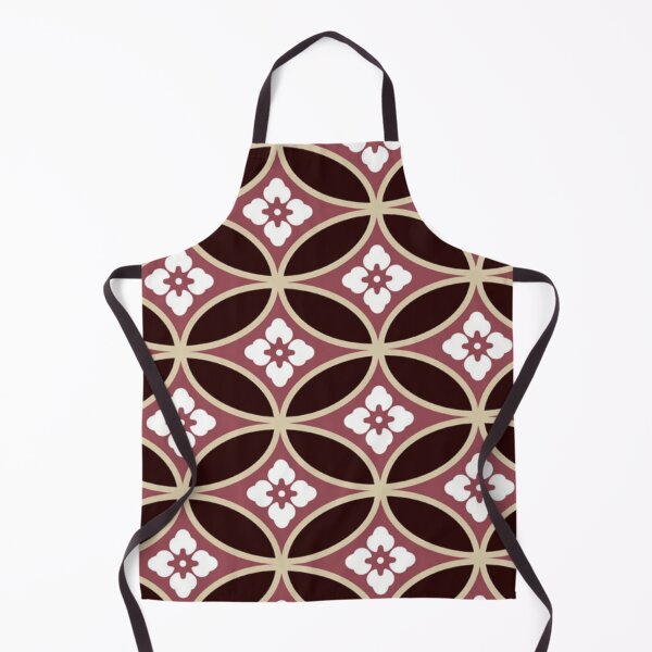 Item preview, Japanese Shippo Hanabishi Pattern - Burgundy and Gold designed and sold by vekotpu.