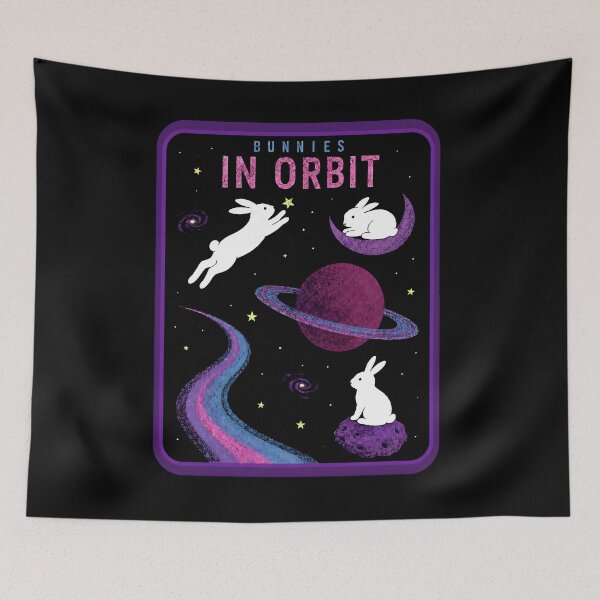 Item preview, Bunnies In Orbit designed and sold by ChocoMellowCo.
