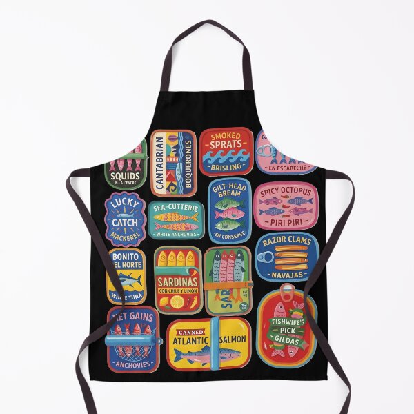 Item preview, Vibrant Retro Tinned Fish Aesthetic Pattern Illustration designed and sold by ayatstudio.
