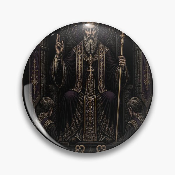 Item preview, The Hierophant Tarot Card Shirt | Gothic Art Nouveau Major Arcana Tee designed and sold by SunnyDesign82.