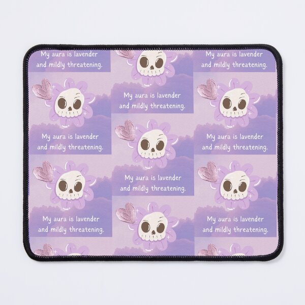 Item preview, Kawaii Cute Lavender Flower Skull designed and sold by WildWoodlandWitch.
