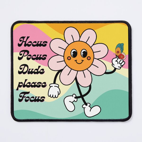 Item preview, Hocus Pocus Dude Please Focus Groovy ADHD Flower  designed and sold by tellia-kallisto.