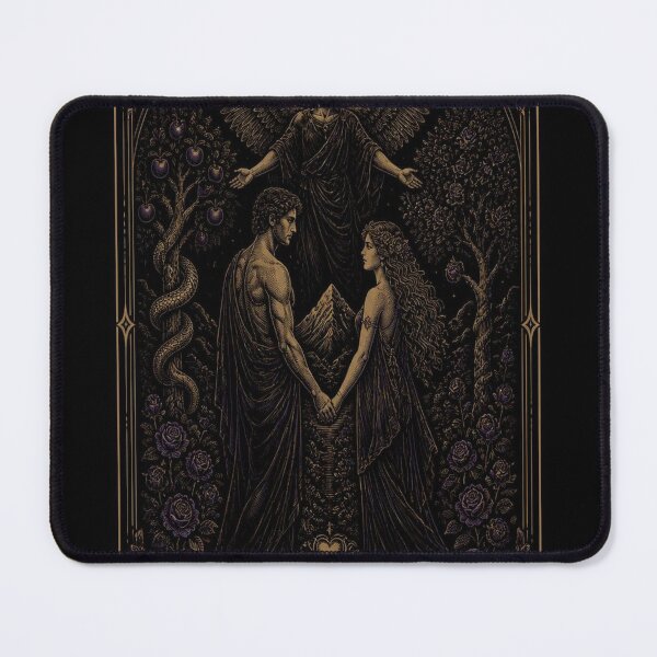 Item preview, The Lovers Tarot Card Shirt | Gothic Art Nouveau Major Arcana Tee designed and sold by SunnyDesign82.
