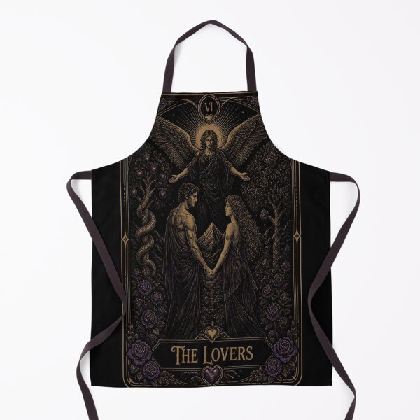 Item preview, The Lovers Tarot Card Shirt | Gothic Art Nouveau Major Arcana Tee designed and sold by SunnyDesign82.