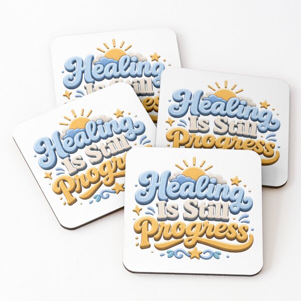 Item preview, Healing Is Still Progress - Positive Mental Health Quote designed and sold by GoverArt.