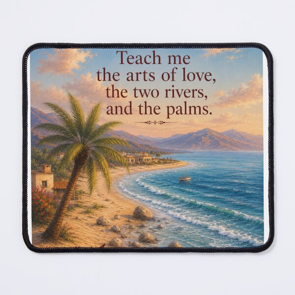 Item preview, Teach Me the Arts of Love – Original Poetry Calligraphy Art designed and sold by LumivaraGallery.