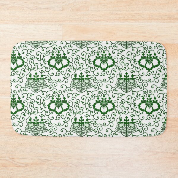 Item preview, Japanese Kiri Karakusa Pattern - Traditional Green and White designed and sold by vekotpu.