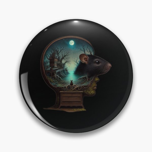 Item preview, Subconscious Whispers – Haunted Rat Mindscape designed and sold by LujziWorld.