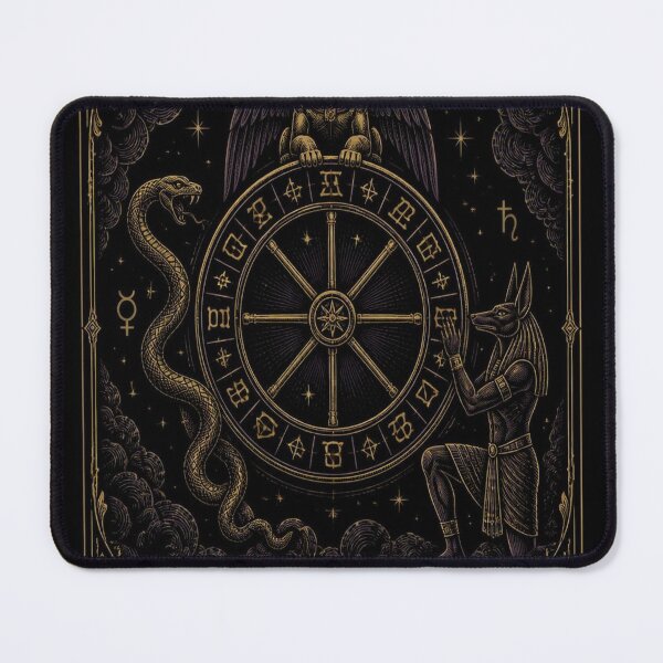 Item preview, Wheel of Fortune Tarot Card Shirt | Gothic Art Nouveau Major Arcana Tee designed and sold by SunnyDesign82.