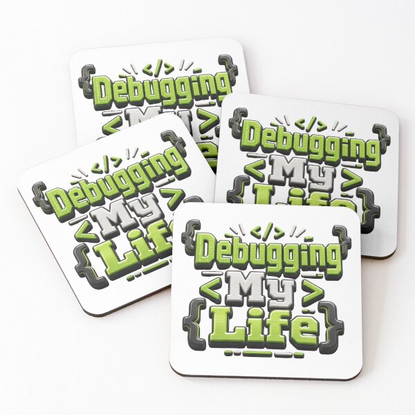 Item preview, Debugging My Life - Funny Programmer Quote designed and sold by GoverArt.