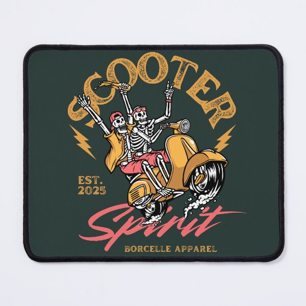 Item preview, Scooter Spirit Skeleton Riders Retro Vintage Vespa  designed and sold by GoGreenlove.