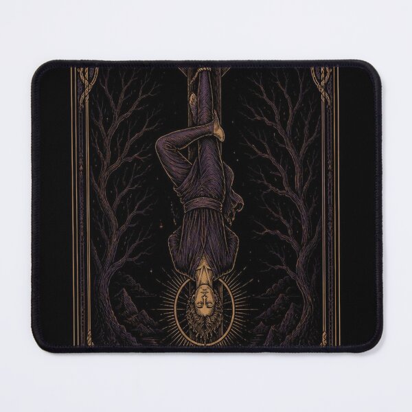 Item preview, The Hanged Man Tarot Card Shirt | Gothic Art Nouveau Major Arcana Tee designed and sold by SunnyDesign82.