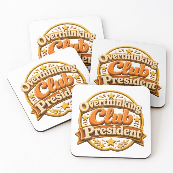 Item preview, Overthinking Club President - Relatable Anxiety Humor designed and sold by GoverArt.