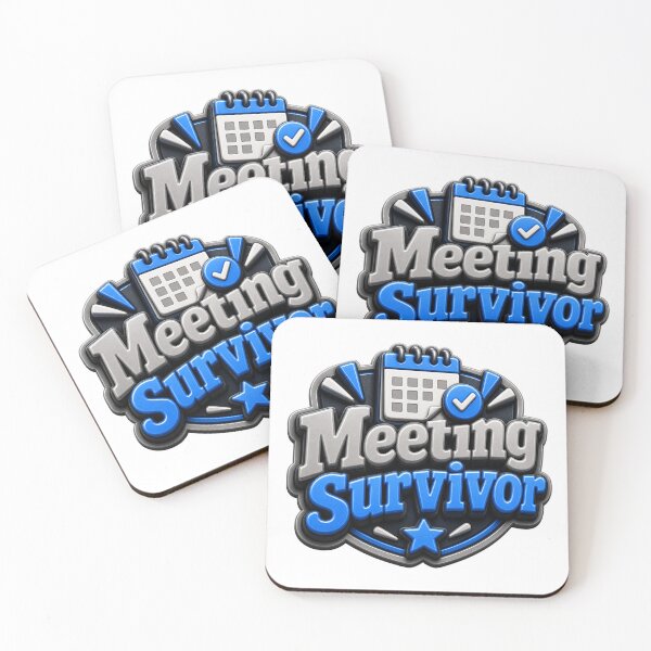 Item preview, Meeting Survivor - Funny Office Work Quote designed and sold by GoverArt.