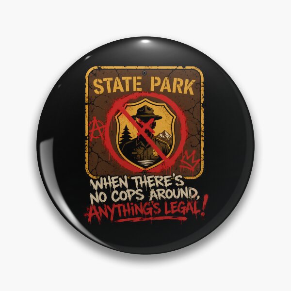 Item preview, Defaced Oregon Park Warning designed and sold by agearb.