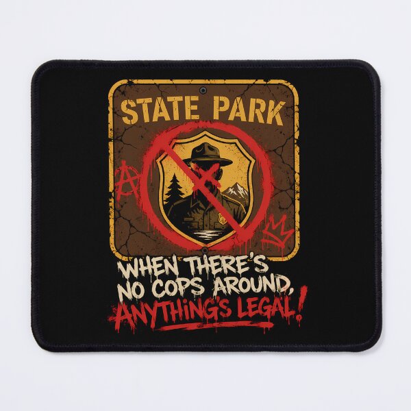 Item preview, Defaced Oregon Park Warning designed and sold by agearb.