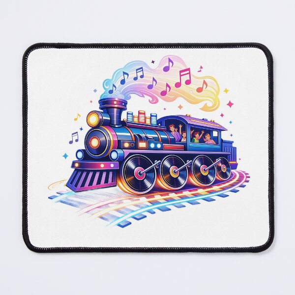 Item preview, The Music Express – A Neon Train Powered by Rhythm designed and sold by Artisan Finds Online.