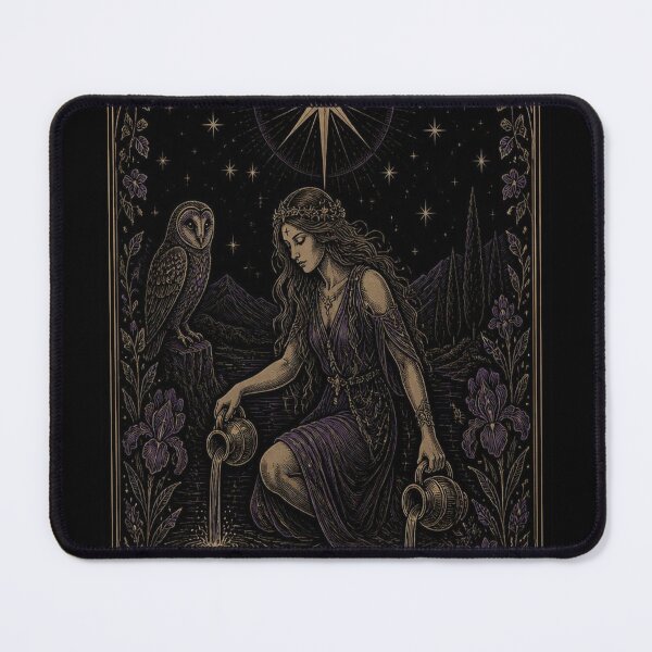 Item preview, The Star Tarot Card Shirt | Gothic Art Nouveau Major Arcana Tee designed and sold by SunnyDesign82.