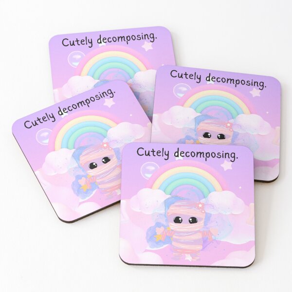 Item preview, Kawaii Cute Mummy with Rainbow  designed and sold by WildWoodlandWitch.