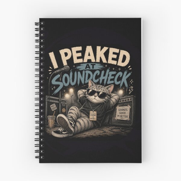 Item preview, I Peaked At Soundcheck Funny Music Meme Sticker – Introvert Concert Humor Design designed and sold by Artimax-Studio.