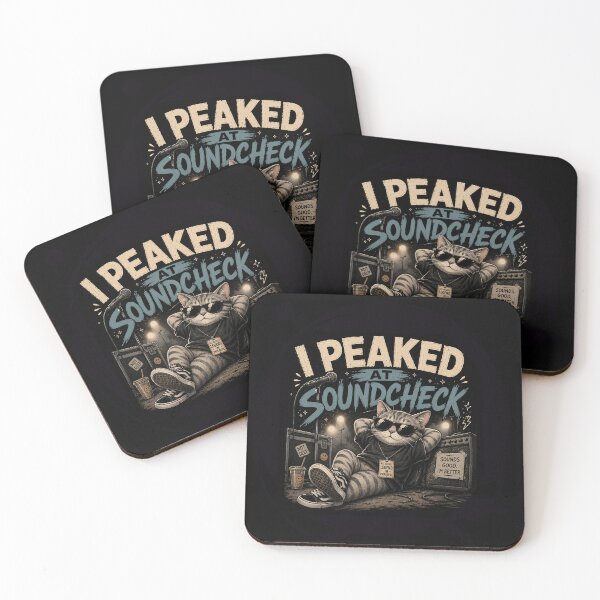 Item preview, I Peaked At Soundcheck Funny Music Meme Sticker – Introvert Concert Humor Design designed and sold by Artimax-Studio.
