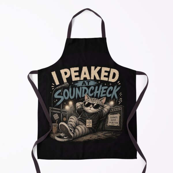 Item preview, I Peaked At Soundcheck Funny Music Meme Sticker – Introvert Concert Humor Design designed and sold by Artimax-Studio.